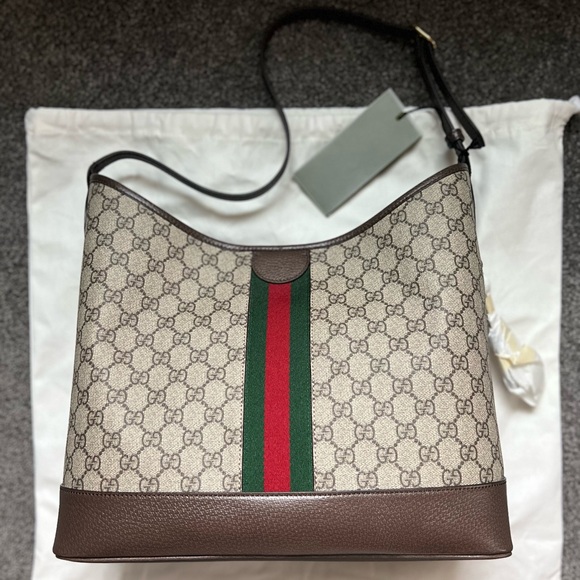 Gucci Ophidia GG Supreme Large Shoulder Bag – NEW w/ Tags - Picture 2 of 9